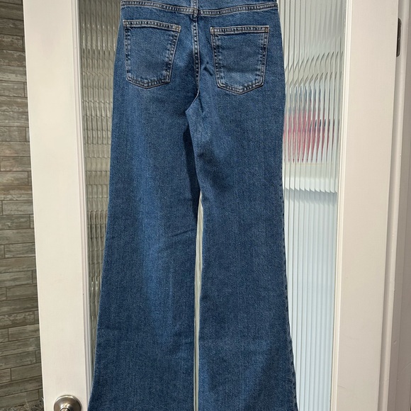 ZARA flair leg jeans.  Never worn. - Picture 2 of 2